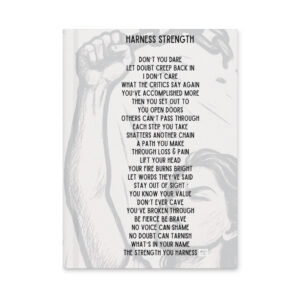 Harness Strength Hardcover journal matte